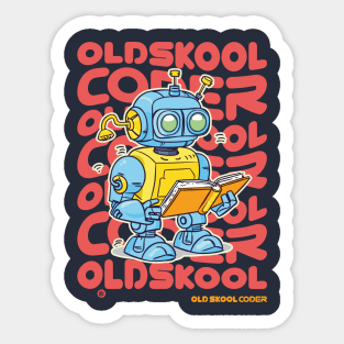 Old Skool Coder Sticker